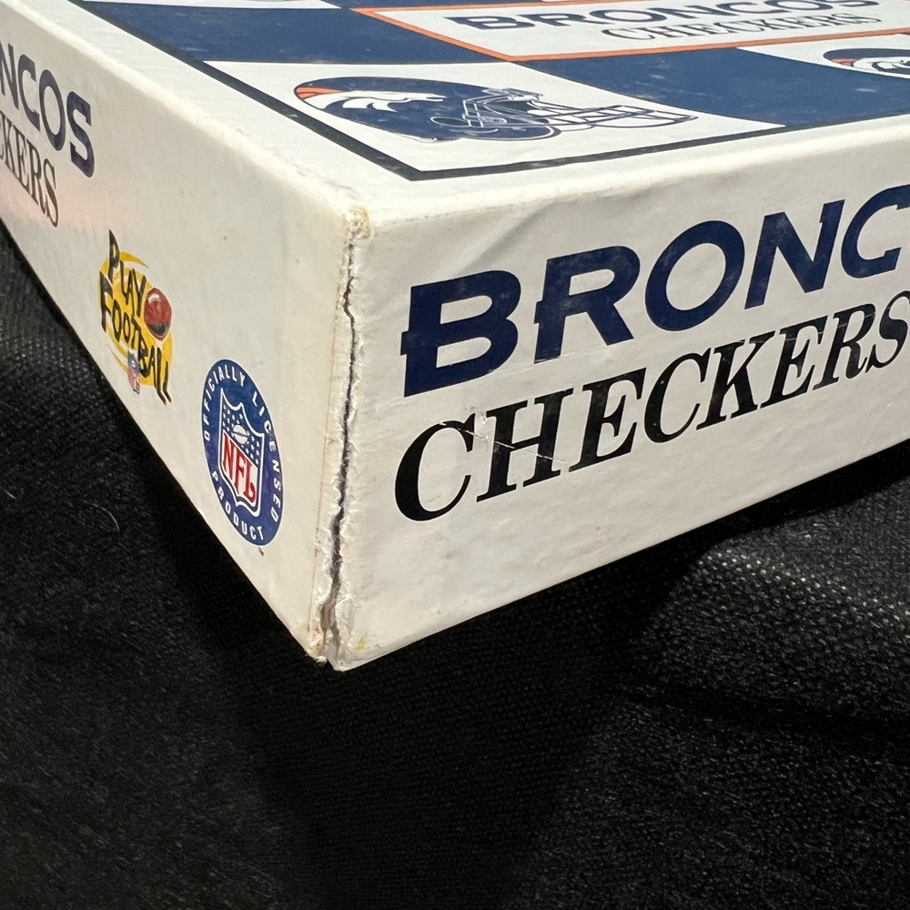 Vtg NFL Checkers Denver Broncos Kansas City Chiefs Game Football Helmet Pieces - Picture 8 of 9